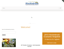 Tablet Screenshot of hinchinbrookchamber.com.au
